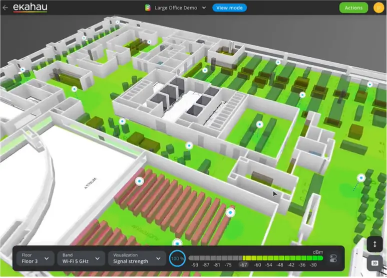 3D WiFi ontwerp in Ekahau